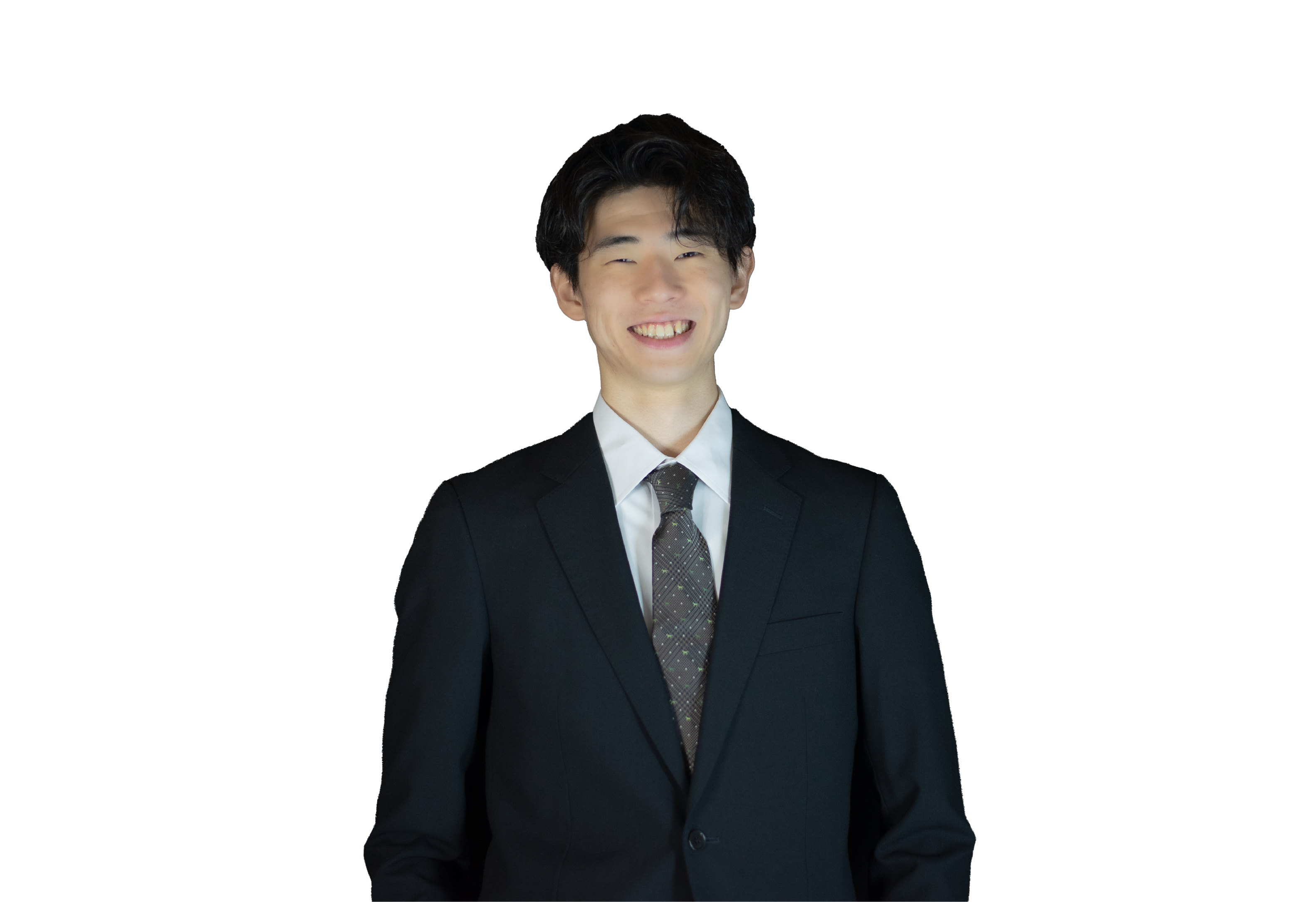 One male president in a suit, smiling.
